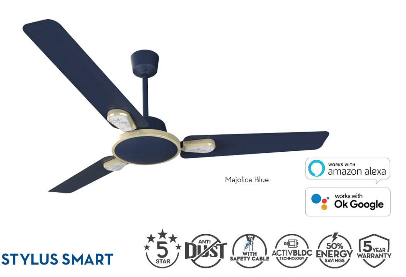 ENERGION STYLUS SMART REMOTE-MAJOLICA BLUE
