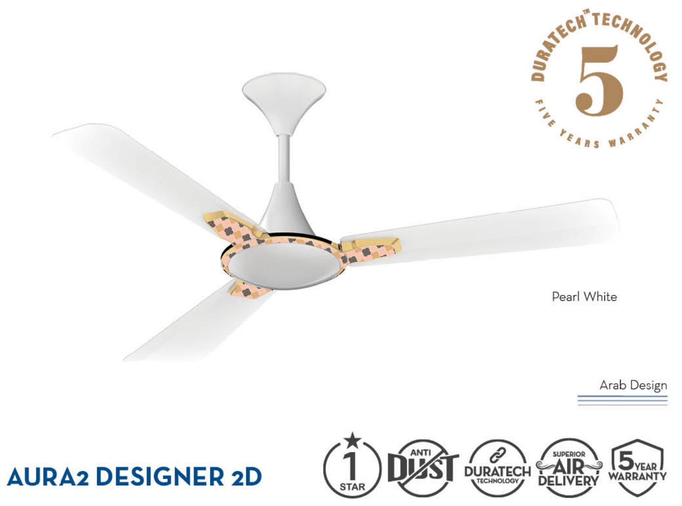 PREMION AURA2 DESIGNER 2D-PEARL WHITE