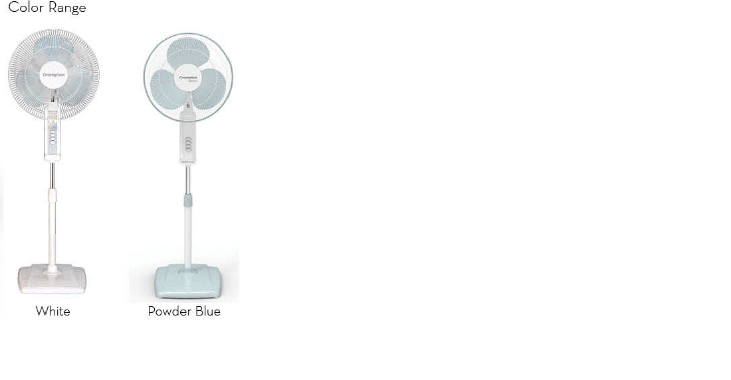 PEDESTAL FAN-HIGH FLO WAVE PLUS-COLOR RANGE