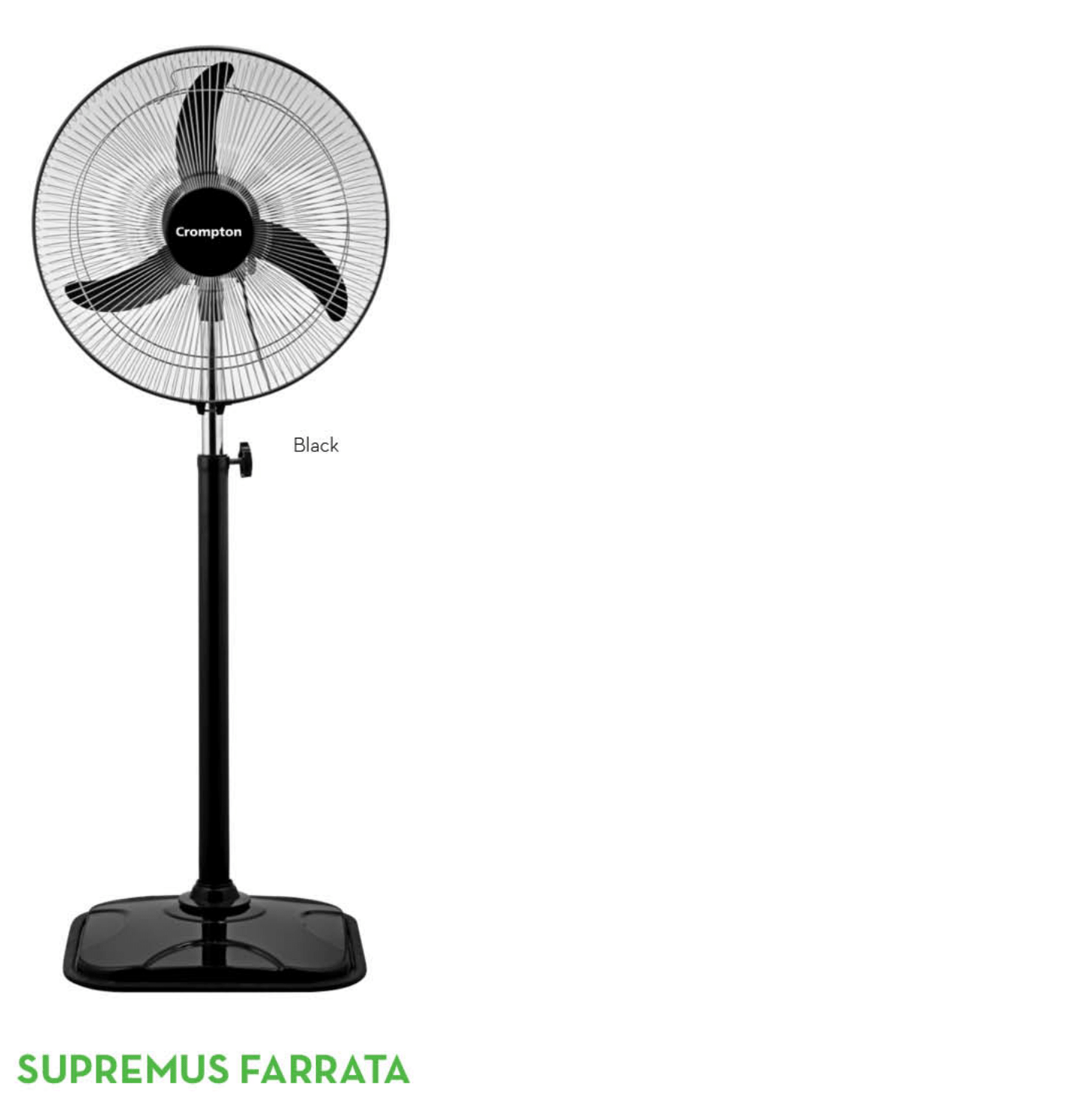 PEDESTAL FAN-SUPREMUS FARRATA-BLACK