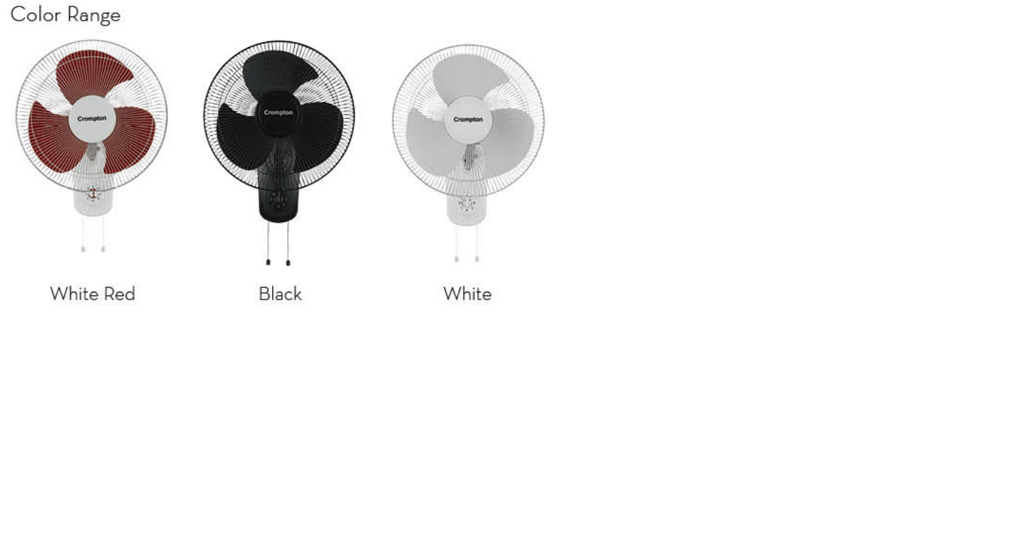 WALL FAN-GALE CLASSIC-COLOR RANGE